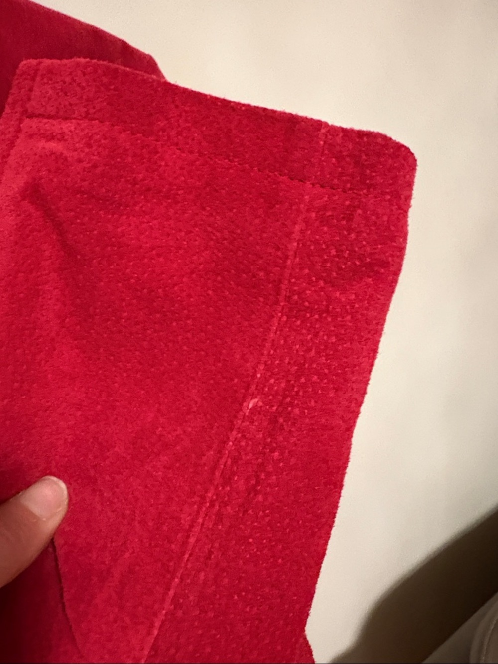 Relativity Red Suede Zip-Front Jacket - Picture 16 of 16